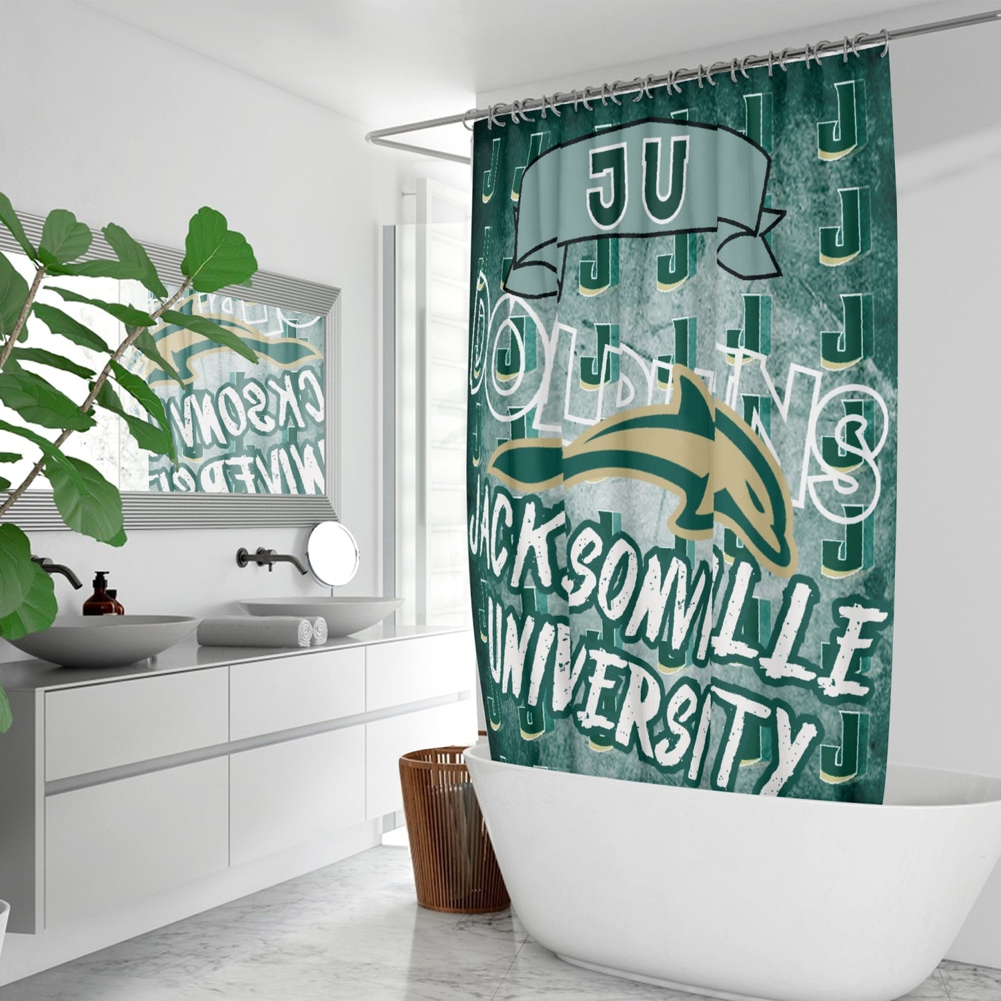 Jacksonville University Shower Curtain